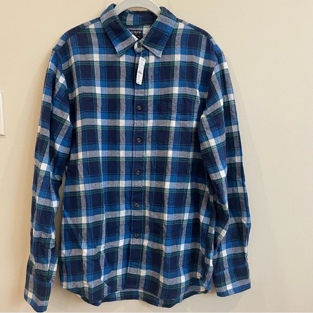 NWT J. Crew Factory Flannel Shirt M